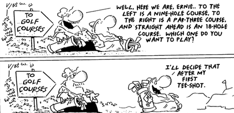 golf cartoon