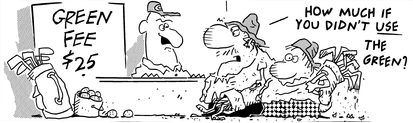 golf cartoon